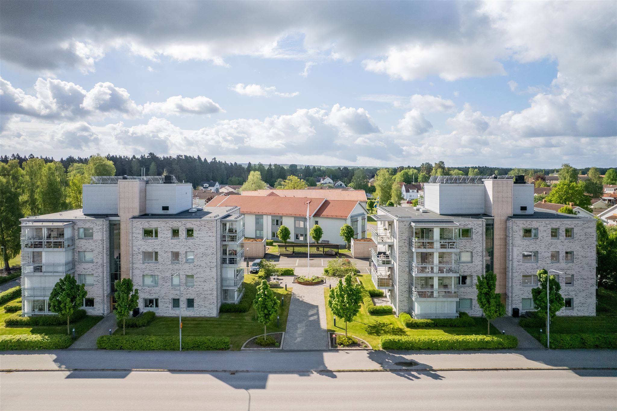 Flygfoto framifrån